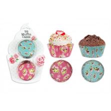 Picture of AFTERNOON TEA STYLE PAPER MUFFIN CASES 75 PACK